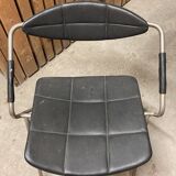 Pair of chairs "Rugby" design Gilbert Steiner, Steiner edition