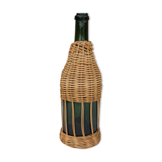 Wicker coated bottle