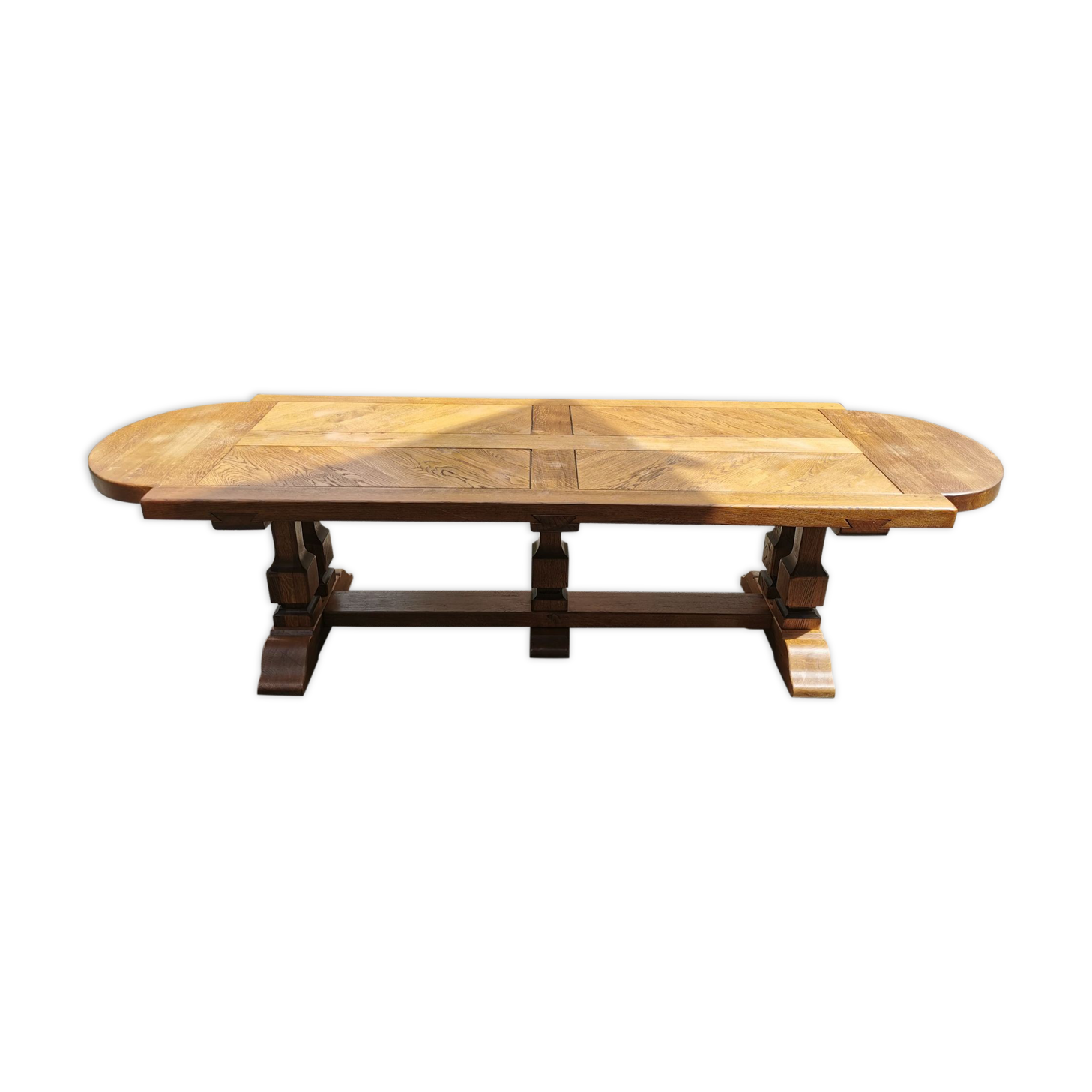 Solid wood monastery table