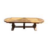 Solid wood monastery table