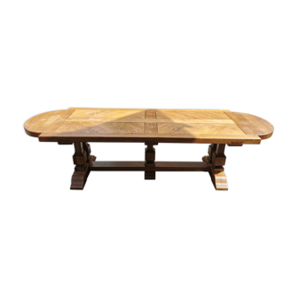 Solid wood monastery table