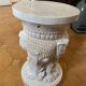 White Elephant Ceramic Stool