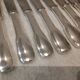 12 silver plated table knives, Francia goldsmith, single-flat, 24.7cm