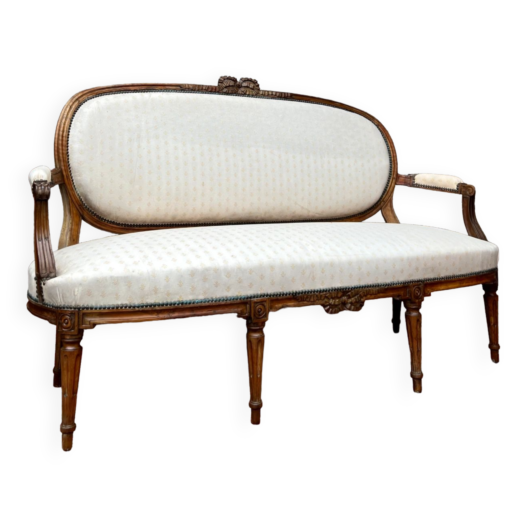 Natural wood sofa Louis XVI XVIIIth
