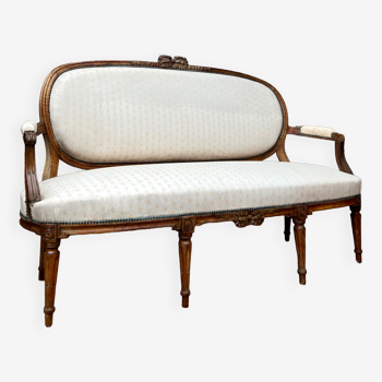 Natural wood sofa Louis XVI XVIIIth