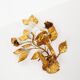 Antique Italian gilt rose wall lights by Hans Kogl