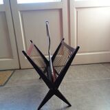 Magazines vintage wood and brass door