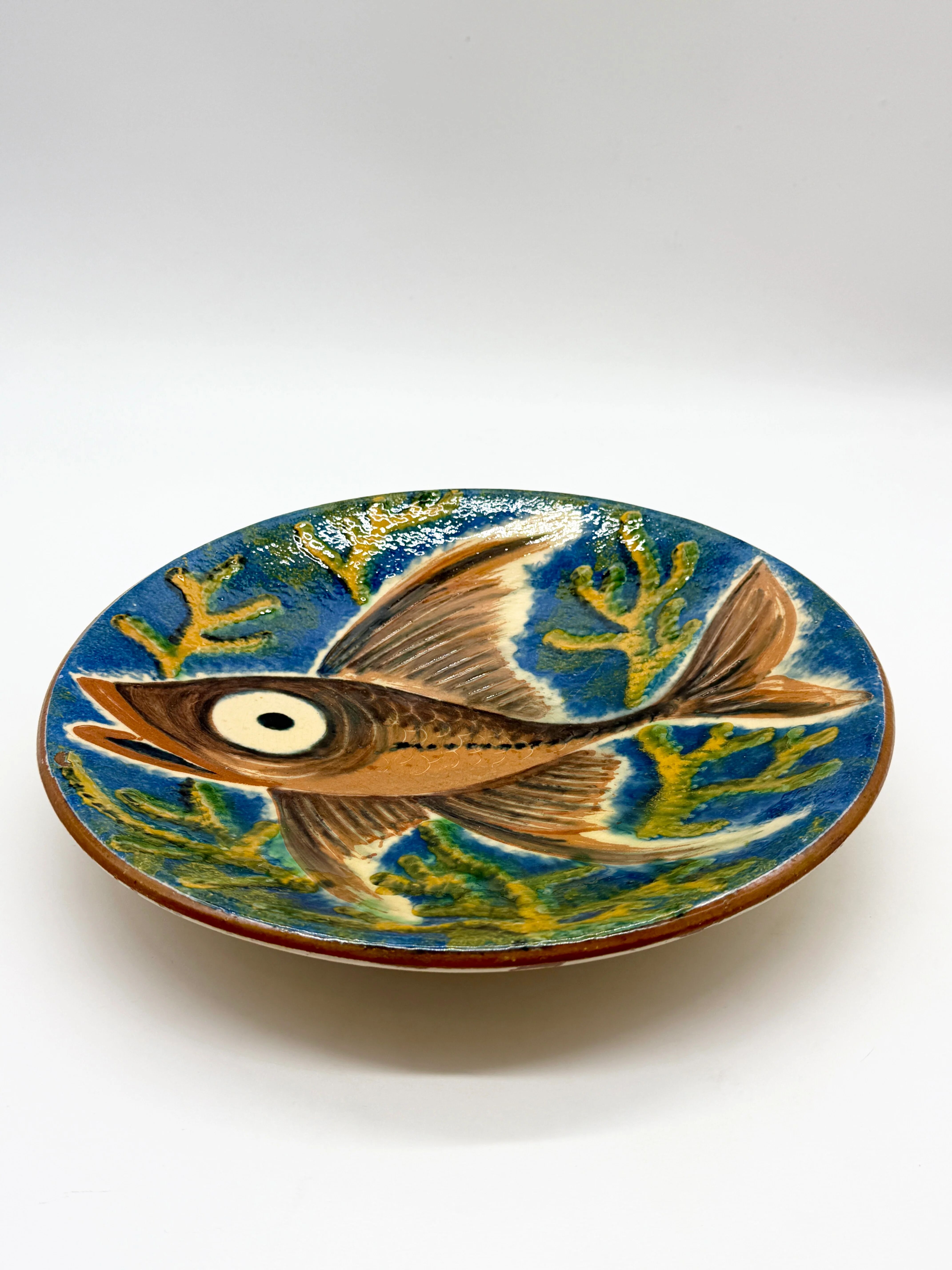 Wall plate "fish" by Puigdemont, Catalonia 1960s