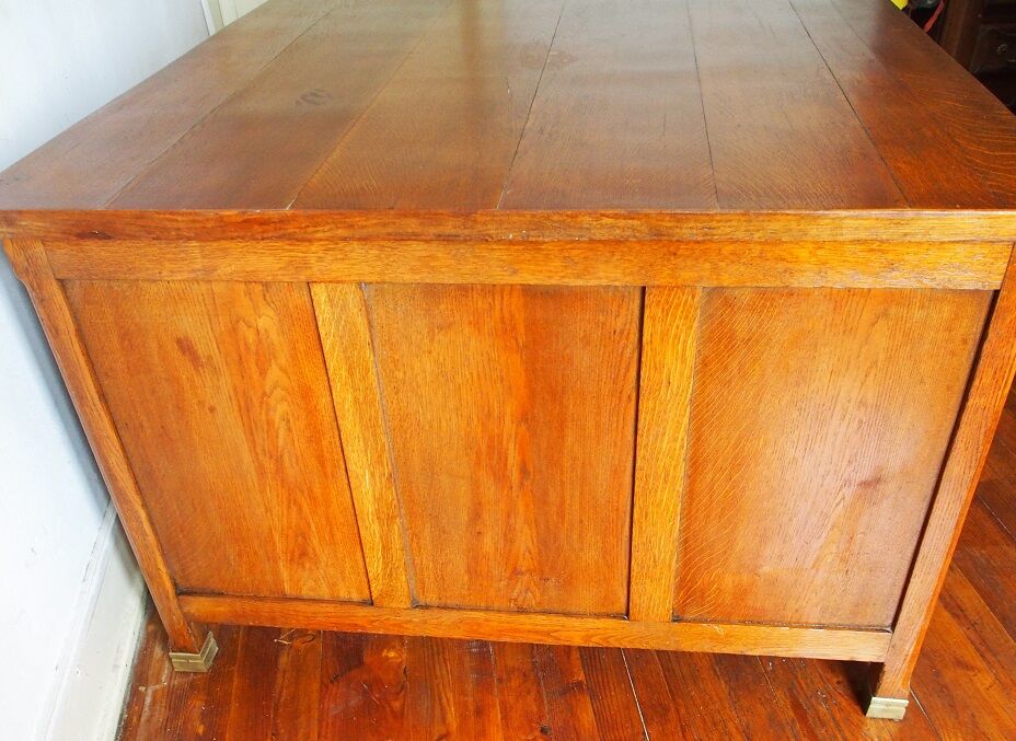 Desk double sided 1950 oak