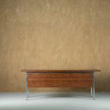 Mid-century rosewood and metal desk, Denmark 1970s