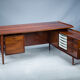 Executive Desk with Sideboard in Rosewood by Arne Vodder for Sibast Møbelfabrik, Denmark, 1950s