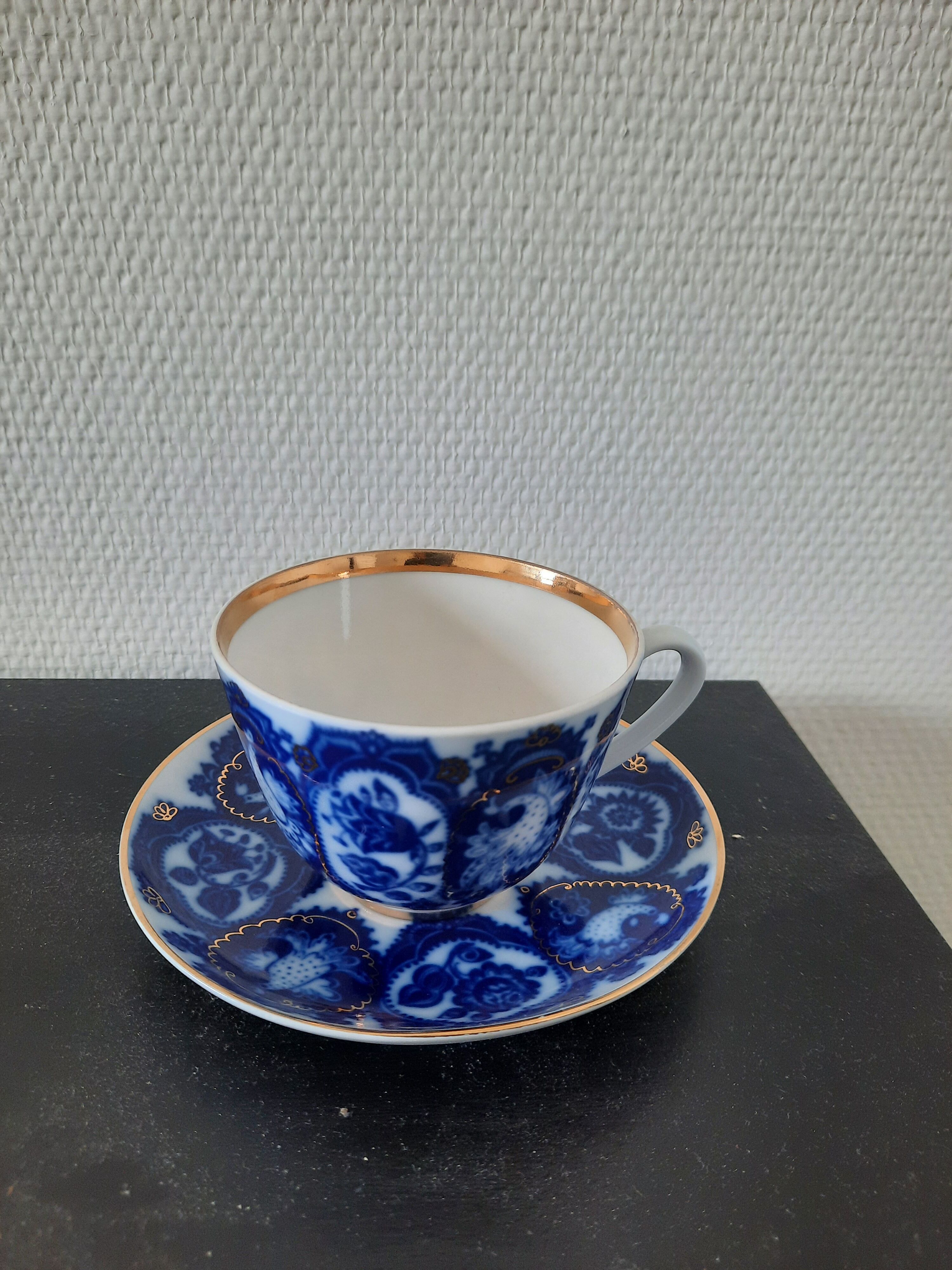 Russian porcelain tea cup