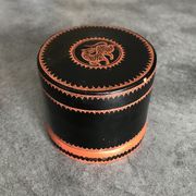Asia decor animal paint decor of animal paint orange/black indoor laqué