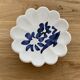 Hand-painted blue glazed pottery empty pocket