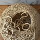 Lustre suspension boule chanvre ficelle