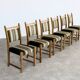 brutalist dining chairs | vintage chairs | 1960s | oak