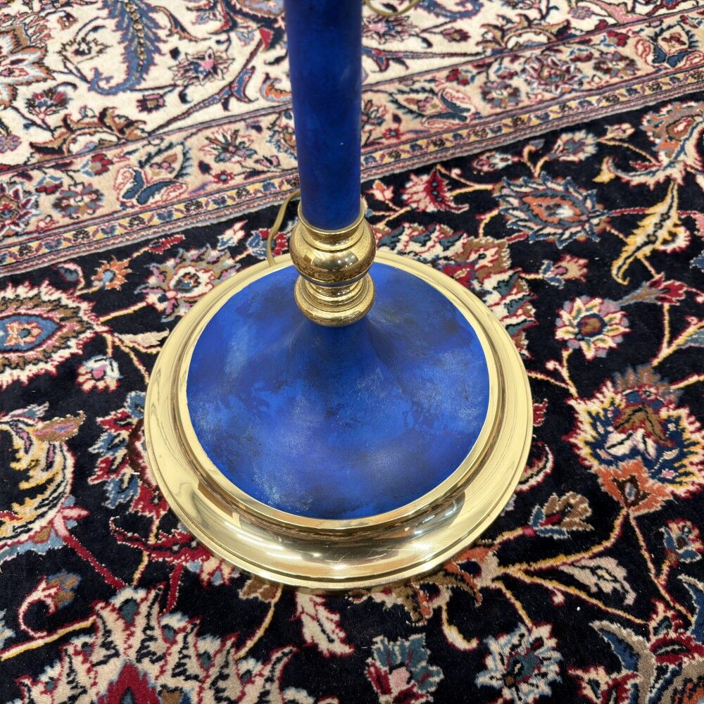 Italian Pr. Gilt Floor Lamp with Ropes