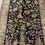 Handmade silk Persian carpet