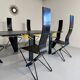 Set of 6 Italian design chairs by Pietro Arosio, postmodern, 1980s.