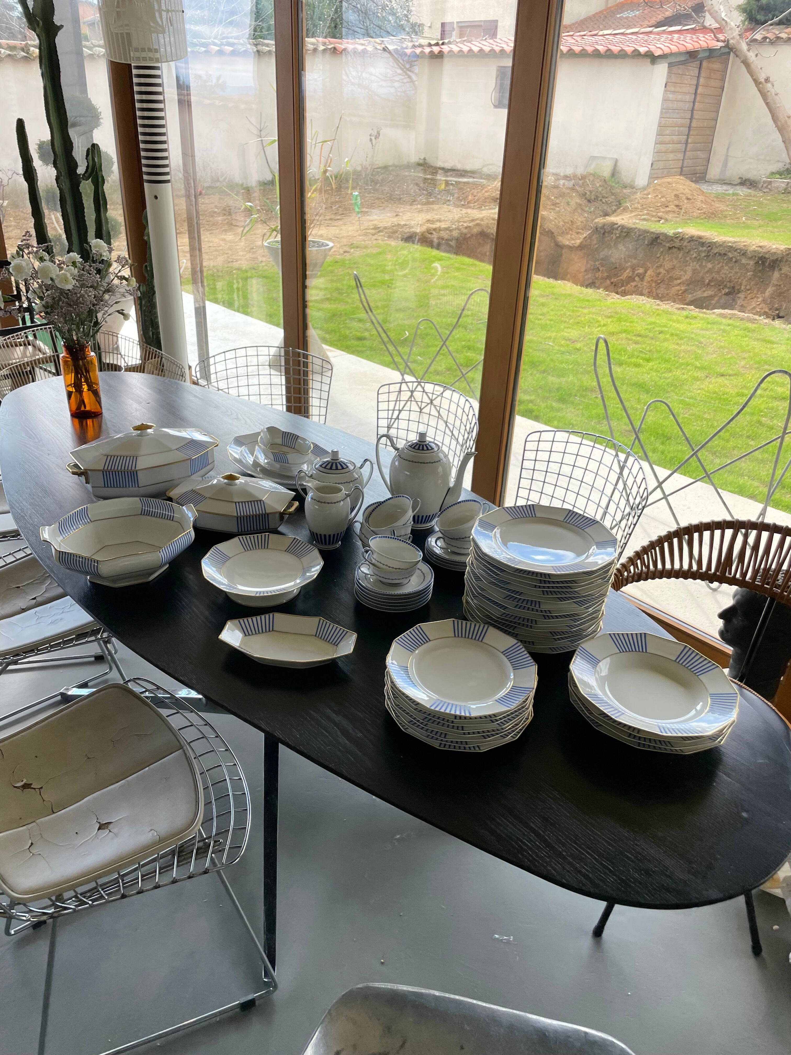 Set XXL crockery Limoges A.Lanternier