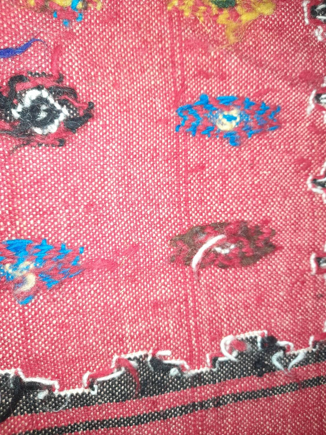 Soumak Kilim Rug 140 x 96 cm antique Handwoven Shahsavan