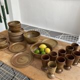 Service 10 glasses in vintage sandstone