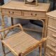 Woven rattan and wicker furniture. Vintage.