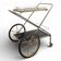 1970s Brass Rolling Trolley