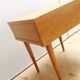Table de chevet en bois verni style scandinave / vintage années 60-70