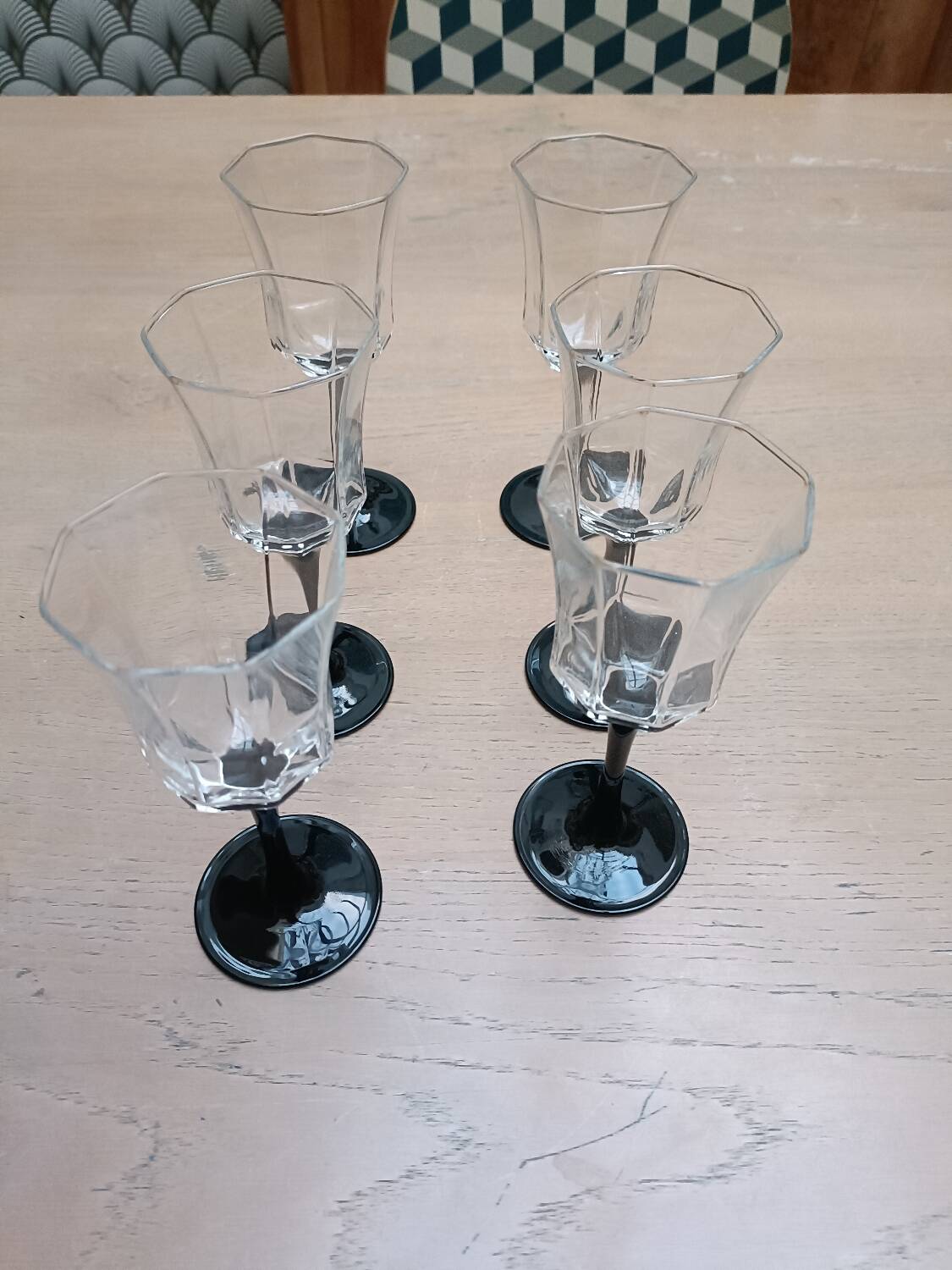 Lot de 6 verres à vin Luminarc, Esso