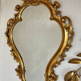 Large golden baroque style mirror – Vintage