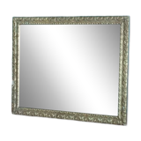 Miroir Cadre bois stuc sculpté dorée patiné dpmc 0923236