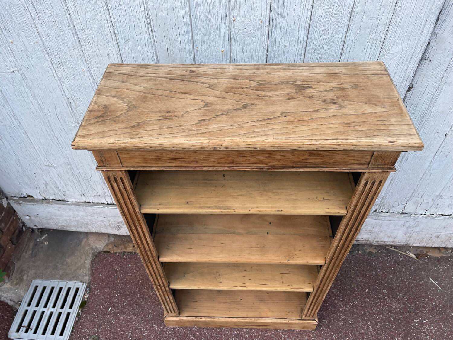 Bibus raw oak bookcase