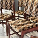 Set of 6 vintage Scandinavian chairs from the 1970s