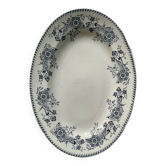 Plat ovale 1900 « Réaumur » faïence de Lunéville