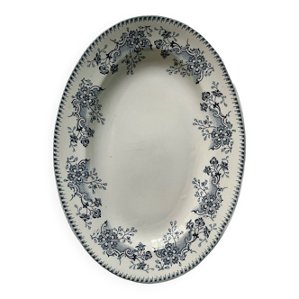 Oval dish 1900 “Réaumur” earthenware from Lunéville