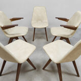 Midcentury Dutch design dining chairs