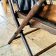 Chaise pliante de campagne vintage