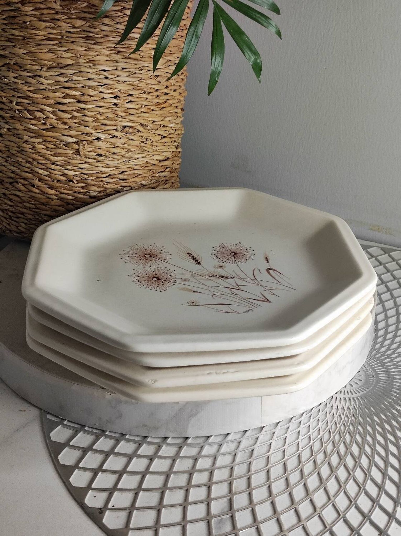 Assiettes plates tiffani