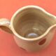 Old milk jug / ceramic cream pot with polka dots traditional Savoyard pottery