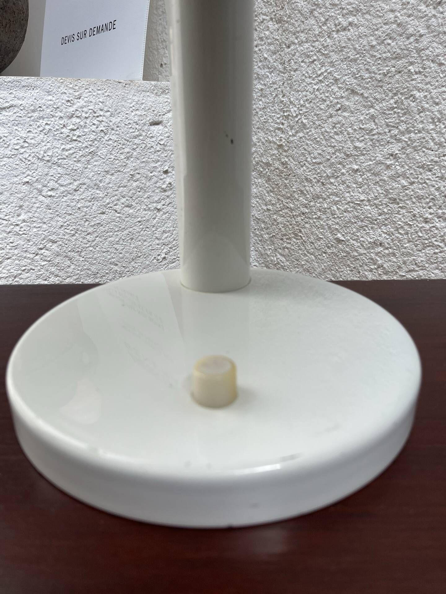 White Metal Desk Lamp 1980s