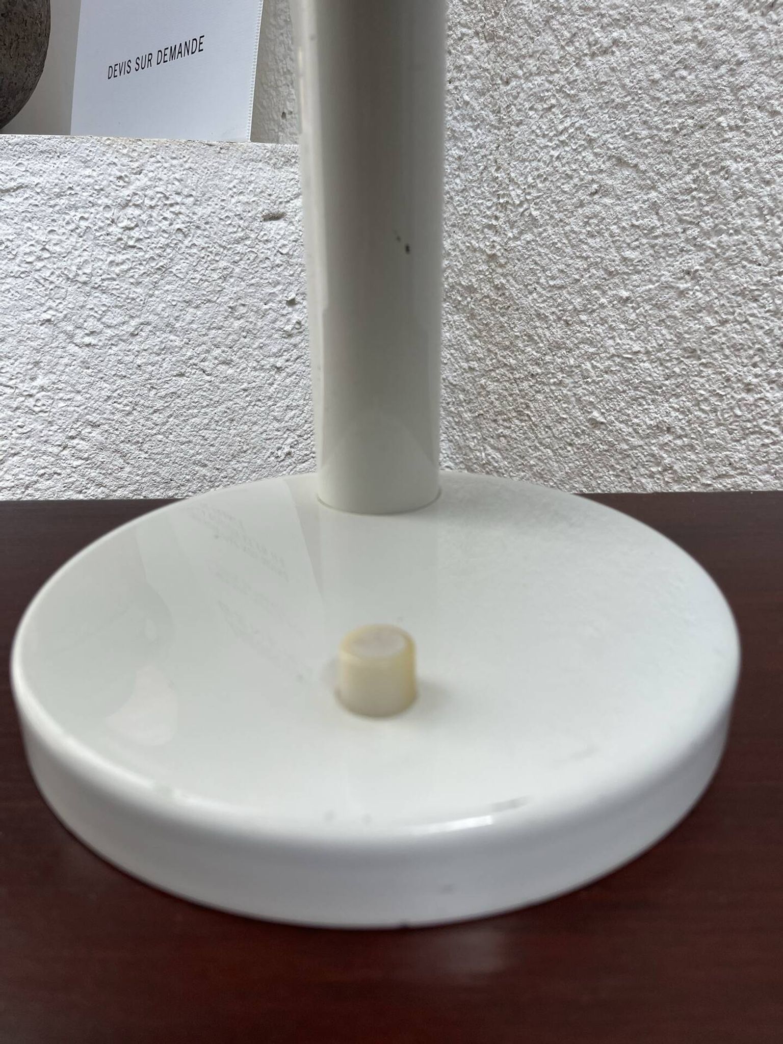 White Metal Desk Lamp 1980s