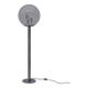 Floor lamp by doria leutchen in chrome and glass, germany 1970