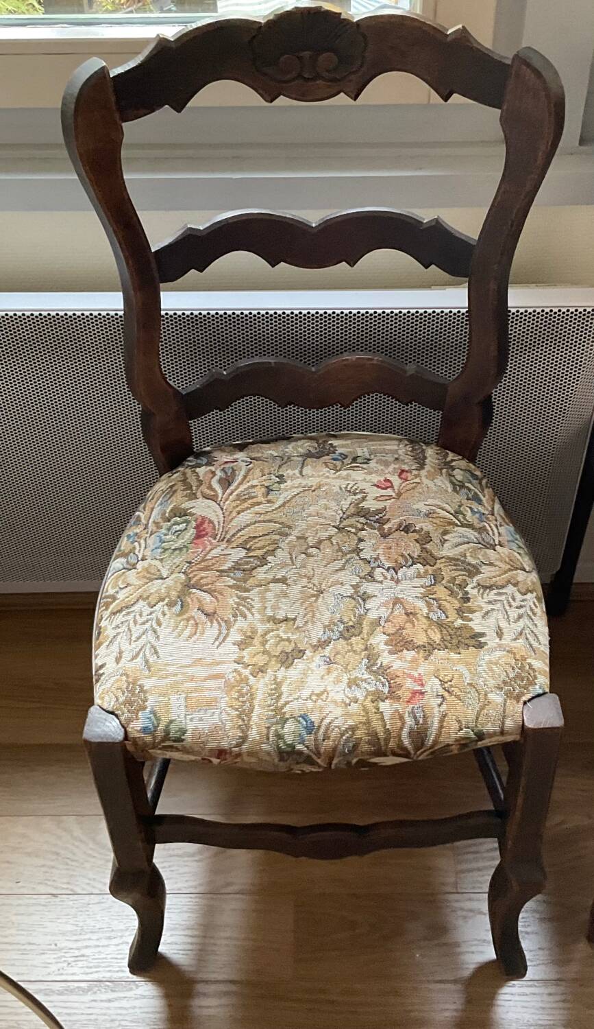Chaise bois coquillage