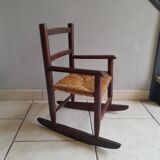 Vintage children's rocking chair from the 50s and 60s