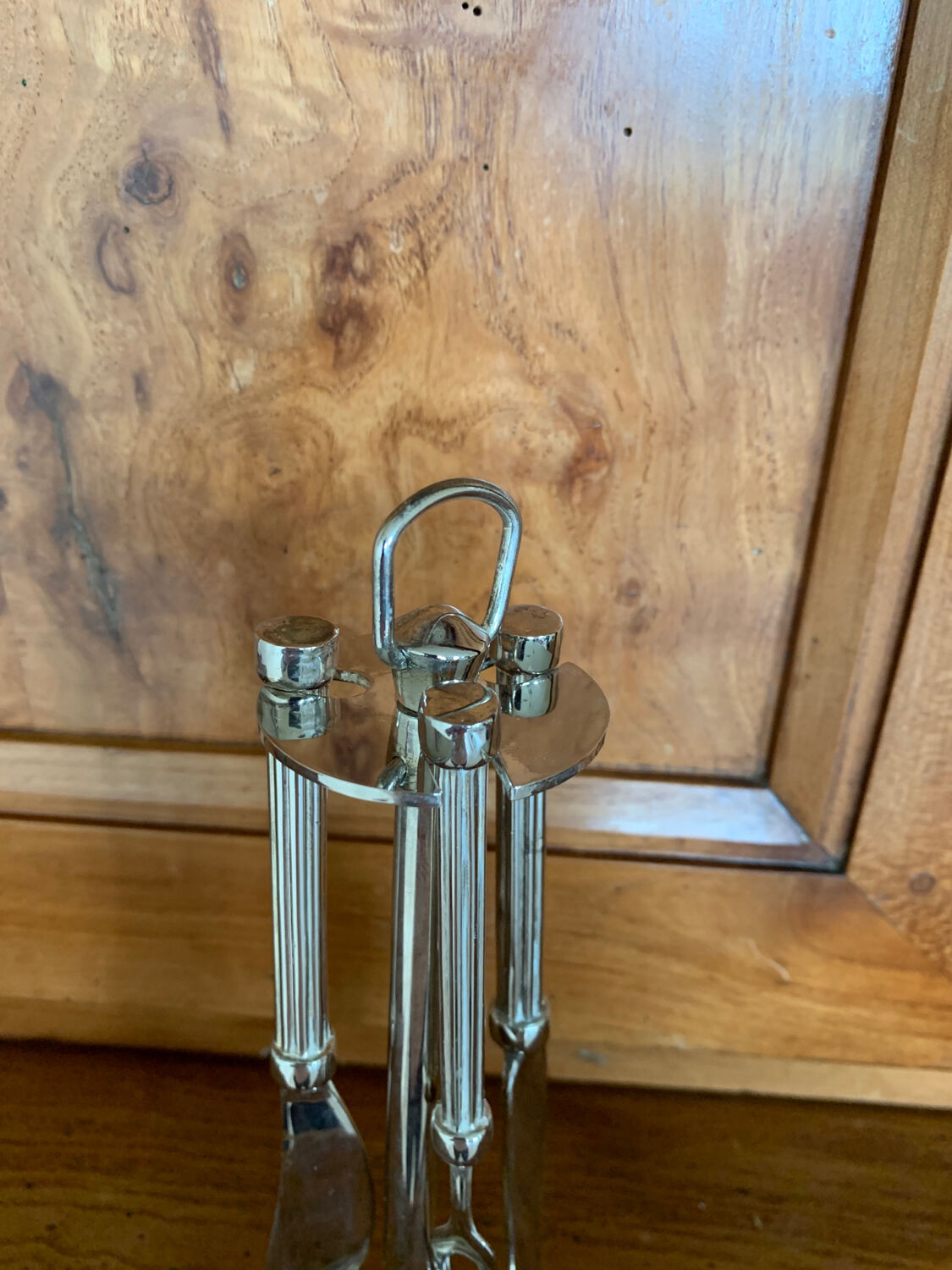 Cheese cutlery servant, Fork, Silver metal knife