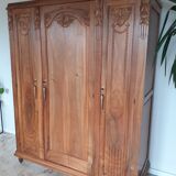 Art Deco walnut wardrobe