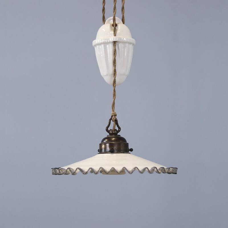 Antique adjustable pendant lamp