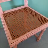 Shabby cane chair