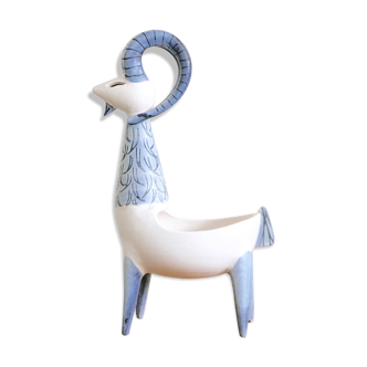 Ceramic goat trinket bowl of Lucien Neuquelman, 60